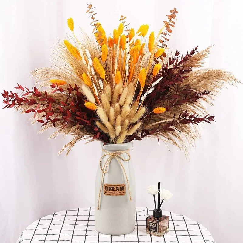 Handpicked Eco Eucalyptus Dried Flowers - Organic Rustic Wedding Bouquet & Christmas Home Decor - Budget-Friendly Dried Plants Arrangement - Image 5