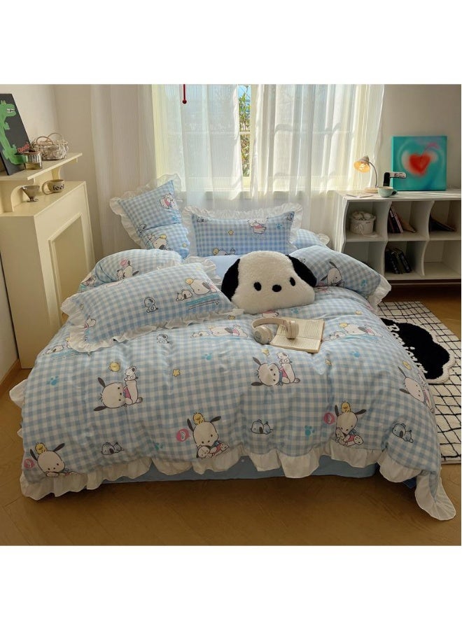 طقم ملاءة سرير من 4 قطع بوشاكو قطن مريح هدية عيد الطفل هدية عيد ميلاد 200X230 سم - Image 1