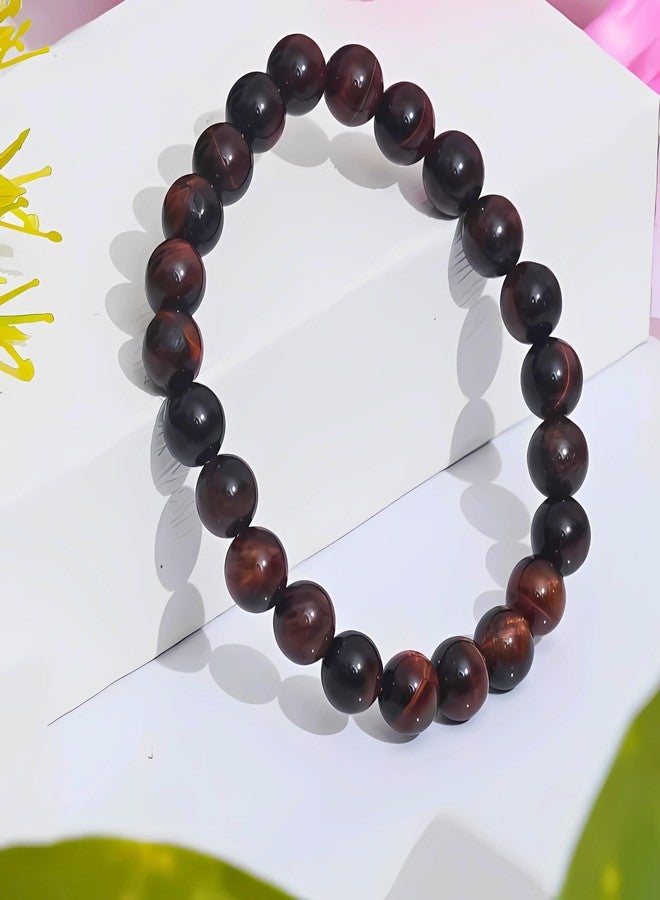 THE MEN THING SENDAN - 12mm Beads Bracelet with Natural Stone - 7 inch Stretch Bracelet - Image 4