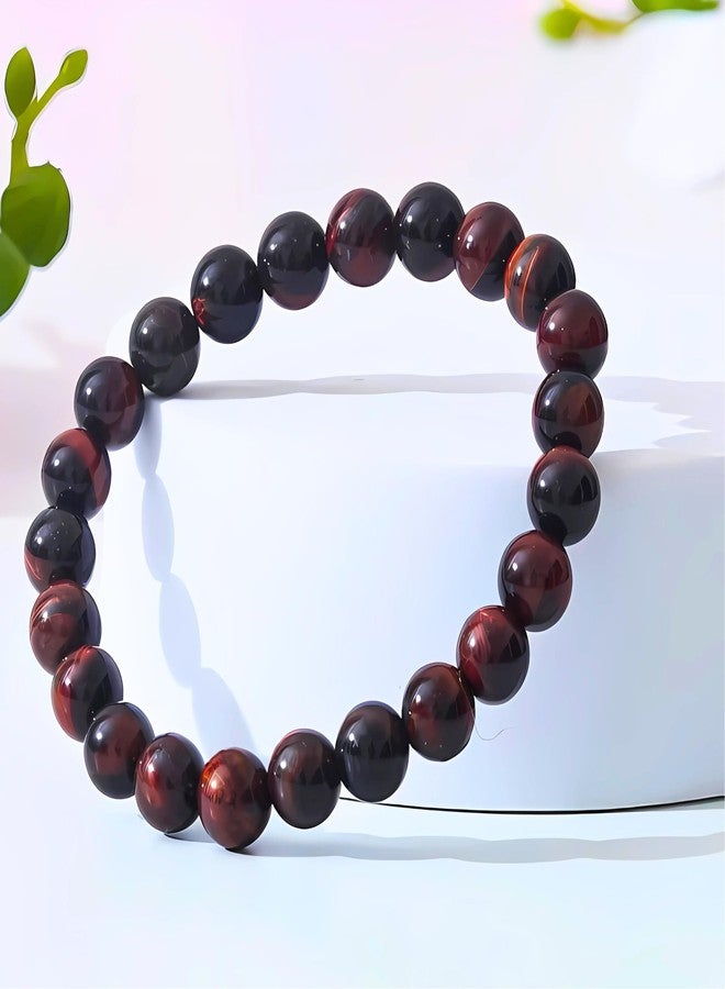 THE MEN THING SENDAN - 12mm Beads Bracelet with Natural Stone - 7 inch Stretch Bracelet - Image 3