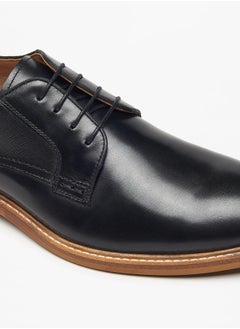 DUCHINI Men's Solid Lace-Up Derby Shoes  - Image 5