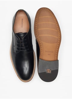 DUCHINI Men's Solid Lace-Up Derby Shoes  - Image 4