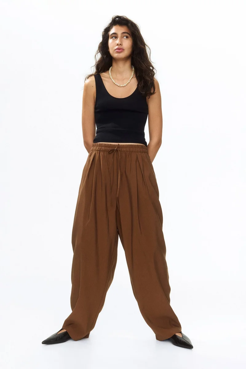 H&M Barrel drawstring trousers