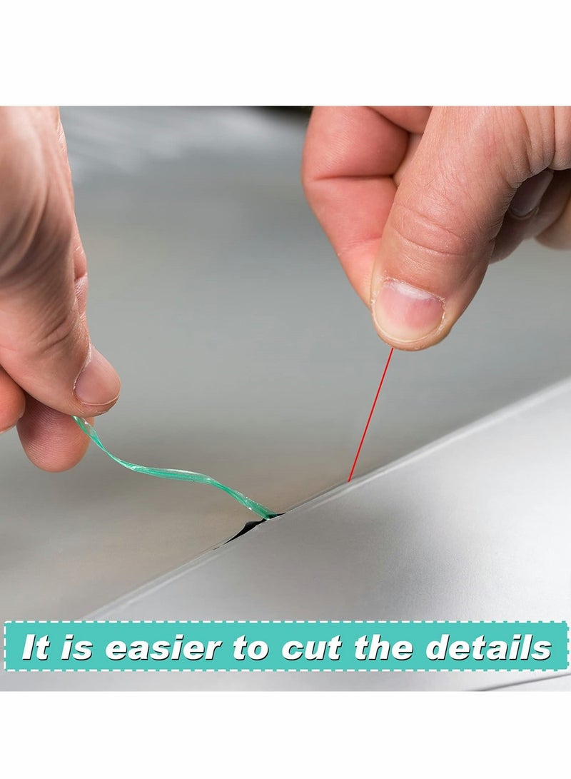 Zikra Vinyl Wrap Cutting Tape Vinyl Wrap Edge Detailer Tape Finish Line Tape Roll Finish Line Vinyl Wrap Tool Car Wrapping Tape for Car Auto Motorcycle Boat Graphic Decal, 33 Ft(10M), Green - Image 5