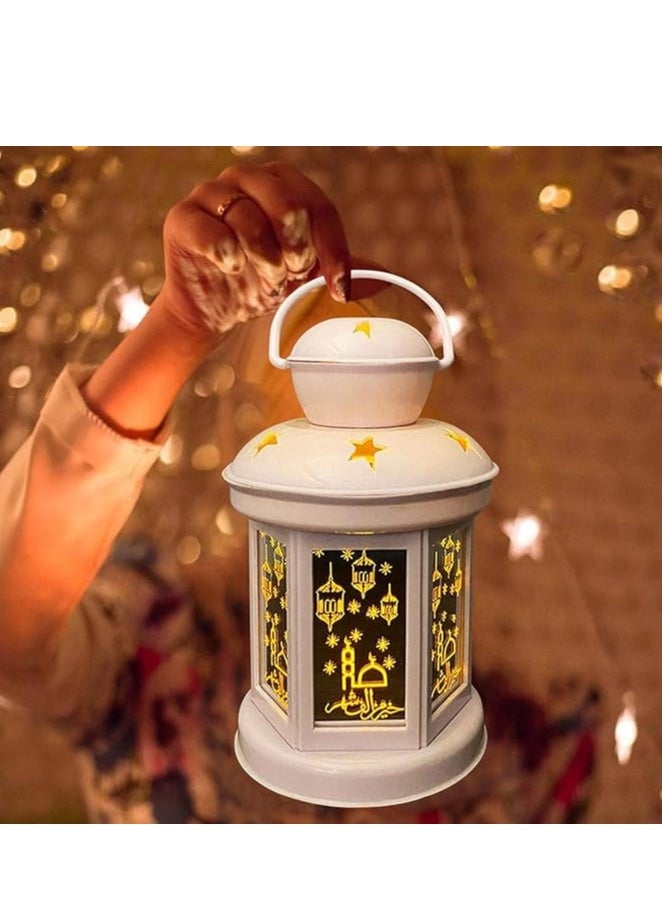 Brain Giggles BrainGiggles Eid Mubarak LED Night Light Ramadan Lantern Hanging Lamp Ornament for Holiday Festival Home Decoration  - Image 4