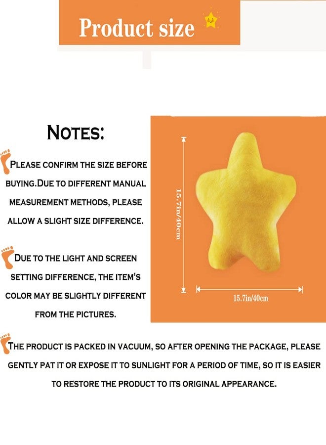 CHELEI2019 15.7" Star Pillow Star Shaped Pillow Plush Toy Throw Pillow Decor Gifts for Kids - Image 5