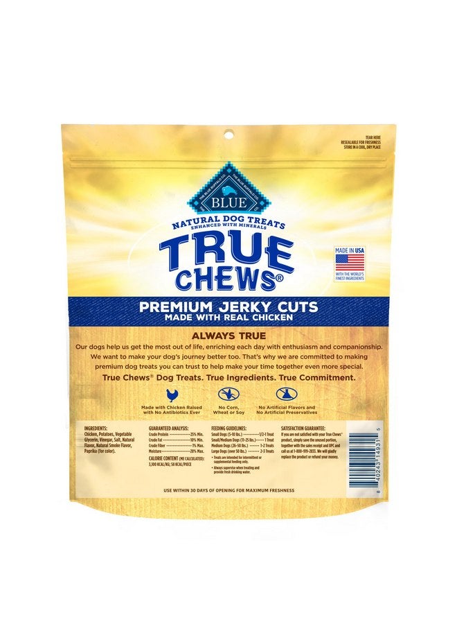Blue Buffalo True Chews Premium Jerky Cuts Dog Treats with Natural Ingredients Chicken - Image 2