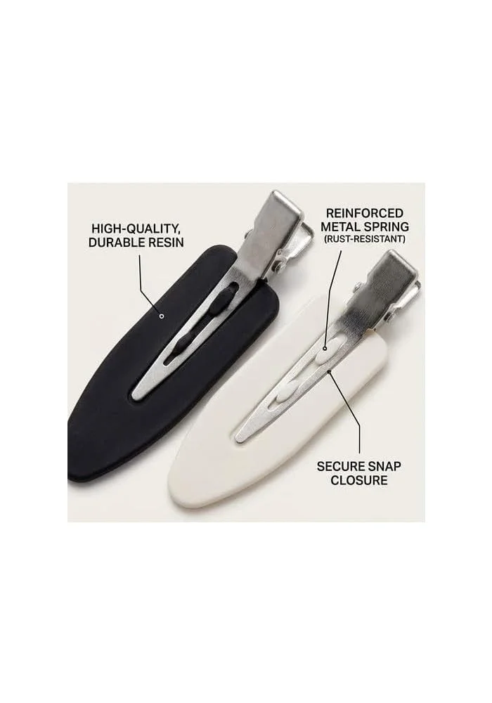 JVN  JVN Soft Clips Hair Clips - 4 Piece Set for Gentle Styling and Secure Hold for Women | Best Price UAE