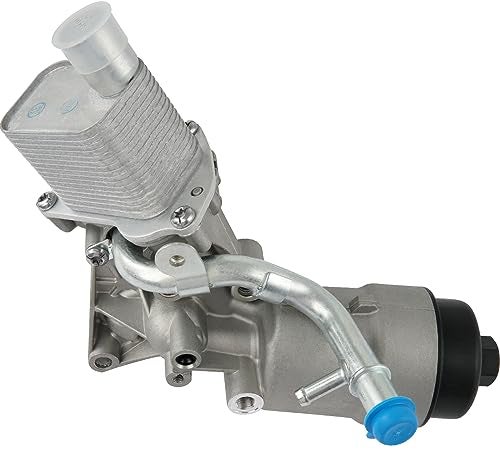 CYTROBE Engine Oil Cooler Filter Housing Assembly Adapter with Gasket, Filter Insert, Cap Compatible with 2011-2021 Chevy Cruze Sonic Trax Buick Encore 1.4L Turbo Replace 55566784 918-428 55565388 88179-91400 - Image 5