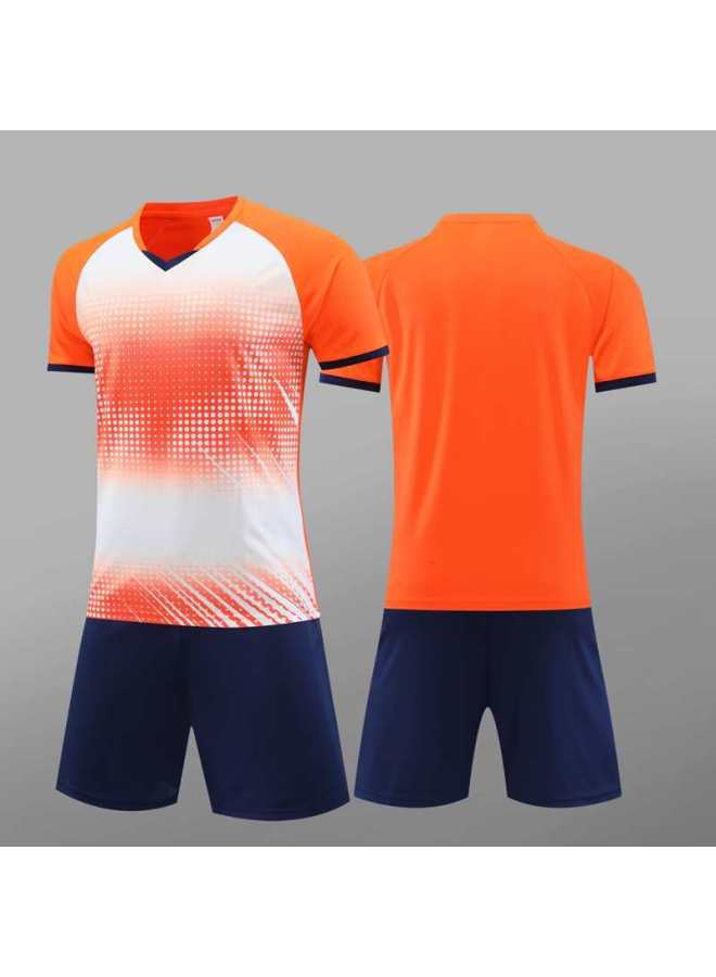 Children's Football Clothes Set Boys And Girls Jersey Customized Training Clothes Primary And Middle School Students' Campus Football Team