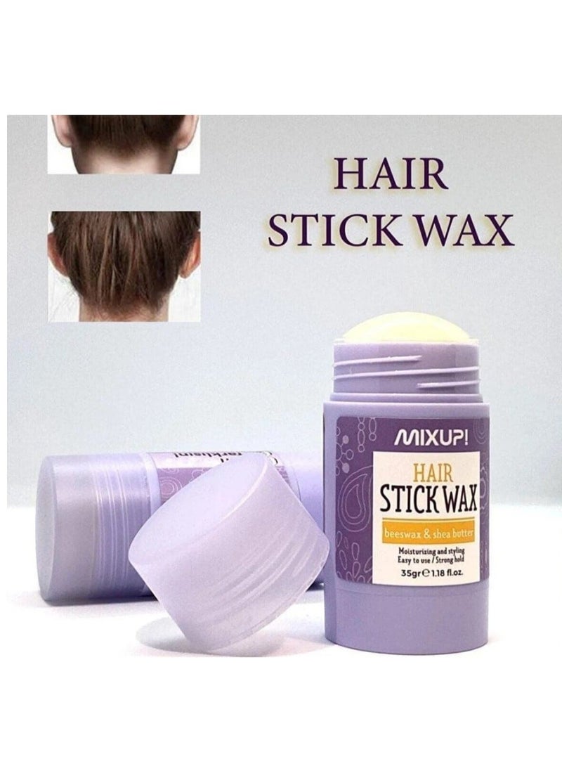 Mixup Hair Stick Wax 35g – Strong Hold Edge Control Wax for Sleek Hairstyles, Frizz Control & Smooth Styling - Image 3