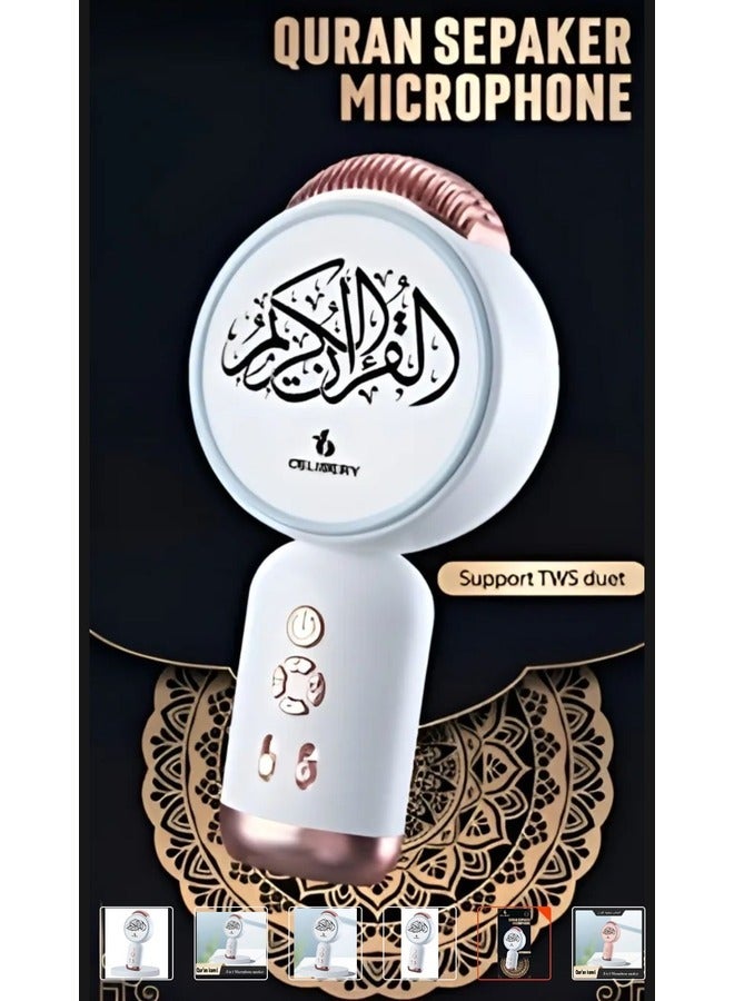 CELIBERY Quran Speaker Microphone with Bluetooth Support, White  - Image 3