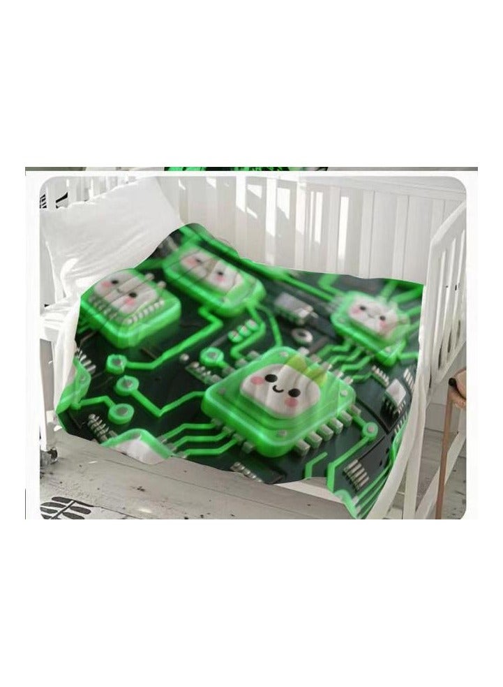 عام بطانية رقيقة من الفانيلا (دافئة ومريحة، ومناسبة للنوم واستخدام الألعاب وإزالة الغبار ومقاومة للرمل) 150 سم * 200 سم - 104 - Image 3