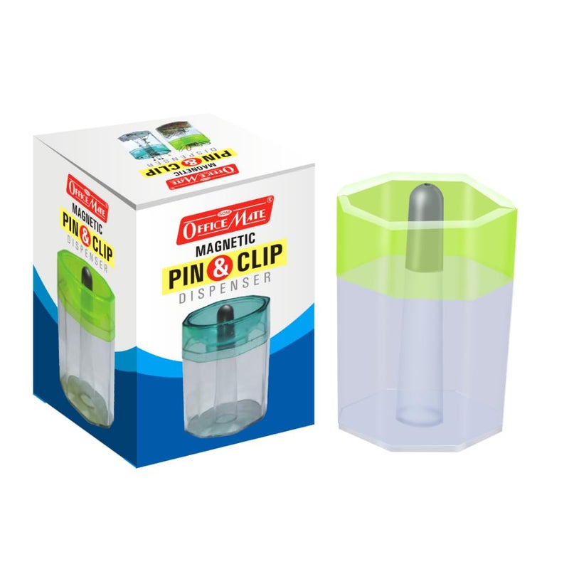 Office Mate Soni Officemate Multipurpose Magnetic Office/Home/School Stationery PIN Clip Stand Desk Container (3pcs) - Image 2