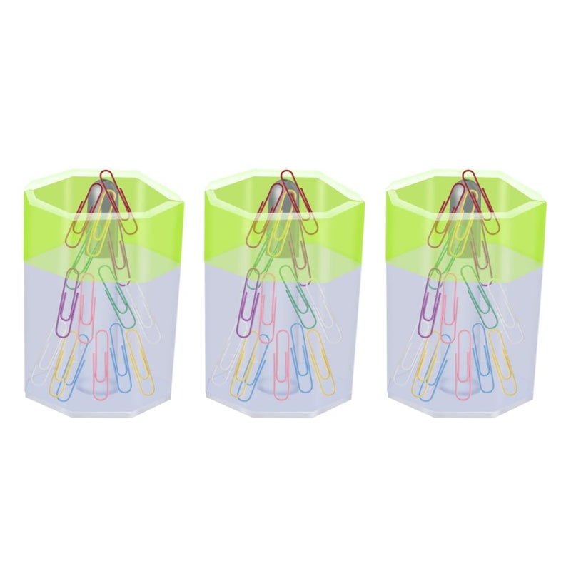 Office Mate Soni Officemate Multipurpose Magnetic Office/Home/School Stationery PIN Clip Stand Desk Container (3pcs) - Image 1
