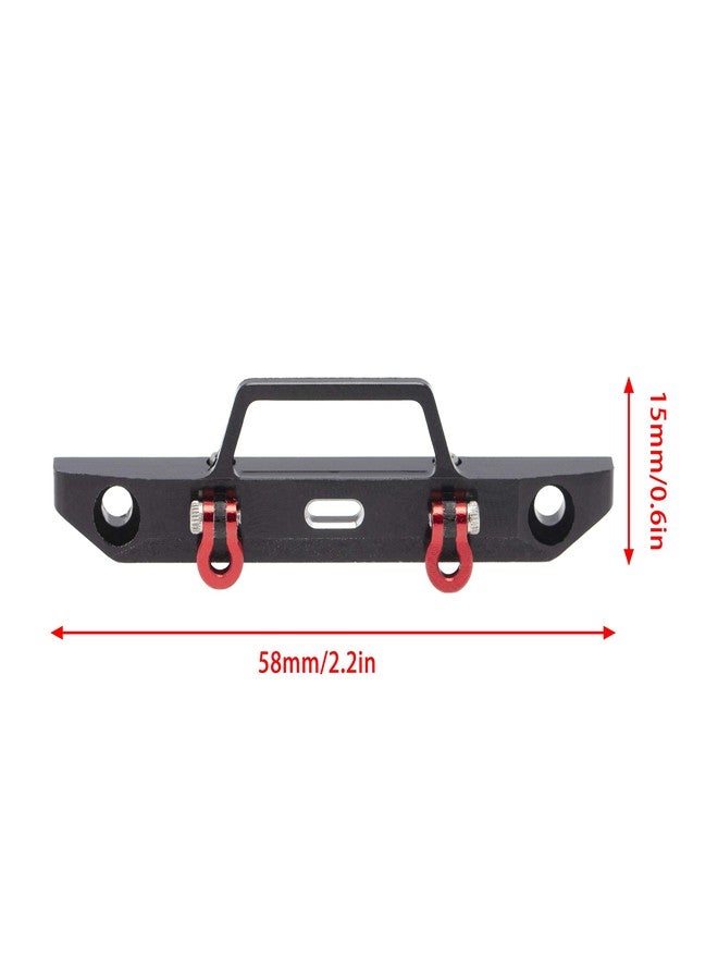 Treehobby Aluminum Alloy Anti-Collision Front Bumper Protective Bar for Axial SCX24 90081 1/24 RC Crawler Car Upgrade Parts - Image 3