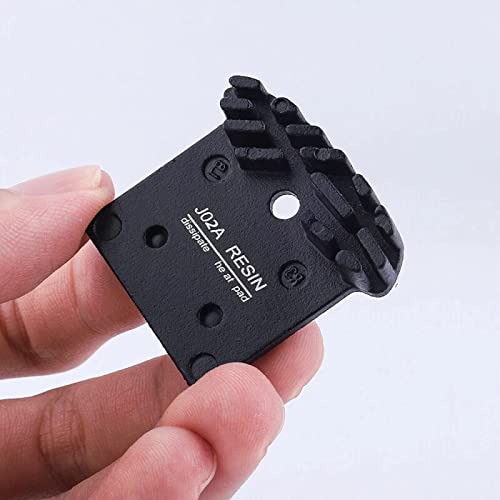JFOYH 2 Pairs J02A Resin Disc Brake Pads with Cooling Fin, Compatible with XTR M9000/DEORE XT M8100/DEORE XT M8000/DEORE XT M780/SLX M7100/SLX M7000/SLX M670/SLX M660/DEORE M6100/DEORE M5100 - Image 5