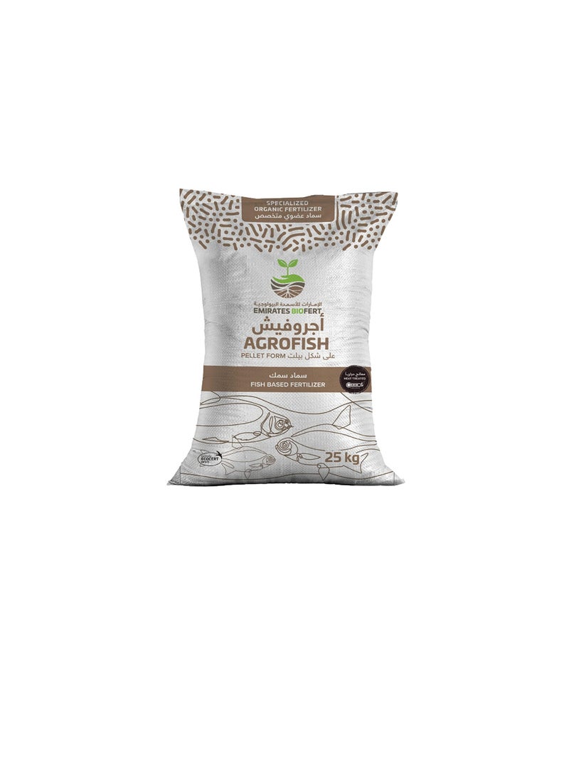 Emirates - Agro Fish Manure Heat Treated UAE Ministry Approved Organic Fertilizer 25 Kgs No.1 Choice of Organic Growers - Image 1