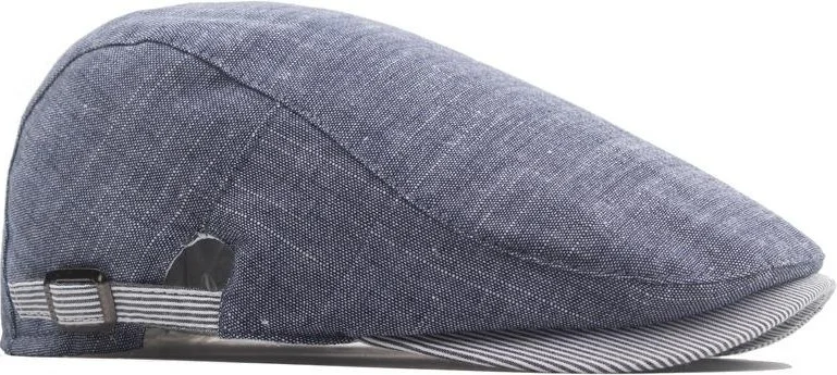 Valkyrie Italian Style Men's Cap Hat Buckle Adjustable Sweatproof Plain Men's Navy Blue