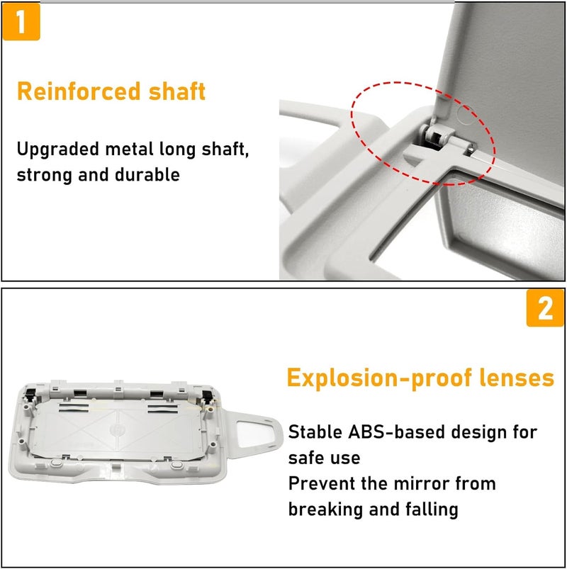 Abodvu Right Side Sun Visor Vanity Mirror Cover for Mercedes Benz - Image 4