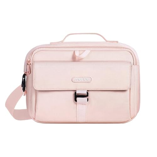 MOSISO Camera Shoulder Bag Case Crossbody Sling Purse DSLRSLRMirrorless Compact Padded Photography Handbag with Rain Cover Compatible with CanonNikonSony Cameras and Lenses Pink - Image 1