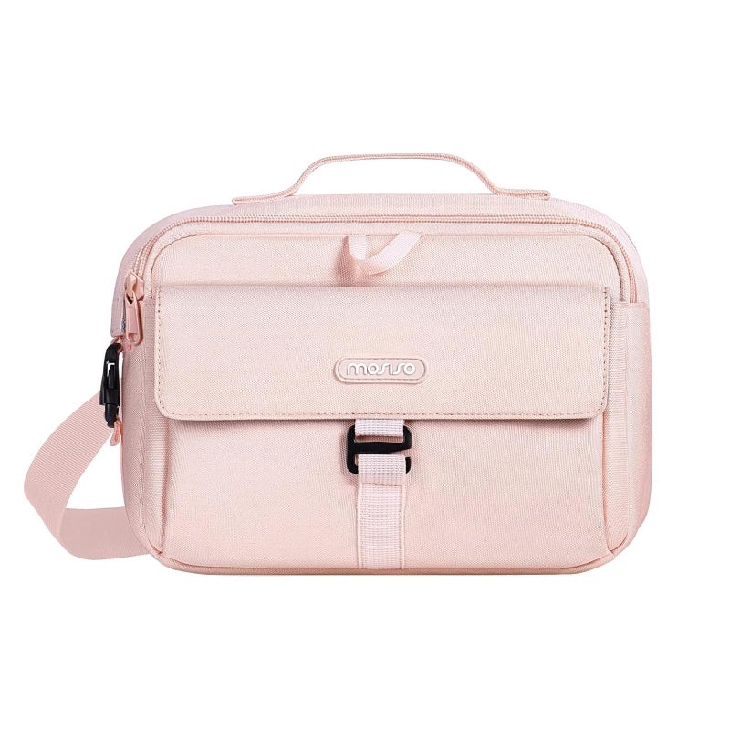 MOSISO Camera Shoulder Bag Case Crossbody Sling Purse DSLRSLRMirrorless Compact Padded Photography Handbag with Rain Cover Compatible with CanonNikonSony Cameras and Lenses Pink - Image 2