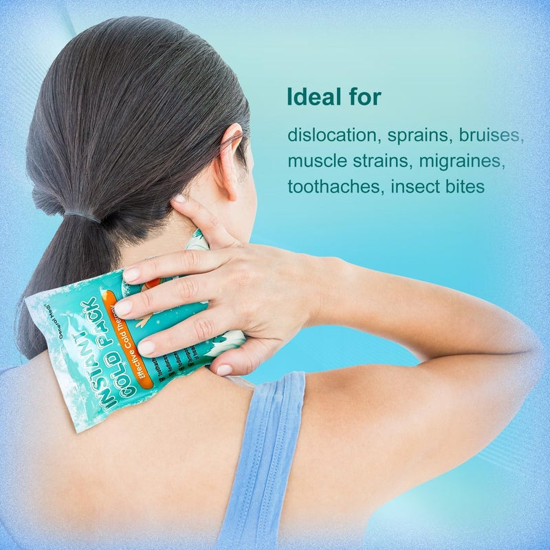 General Medi Instant Ice Cold Pack 4x 55 50 Packs Disposable Cold Therapy Ice Packs for Pain Relief Swelling Inflammation Sprains Toothache for Athletes Outdoor Activities - Image 4