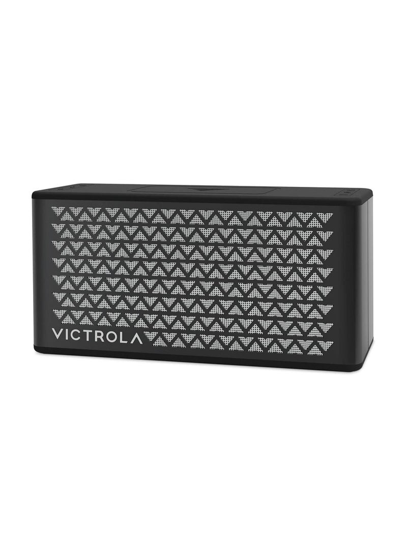 VICTROLA Victrola Music Edition 2 Tabletop Bluetooth Speaker Portable IP67 Water and Dust Resistant 20 Hour Battery Life Multi-Speaker Pairing Premium Sound and Passive Bass Radiator Black  - Image 1