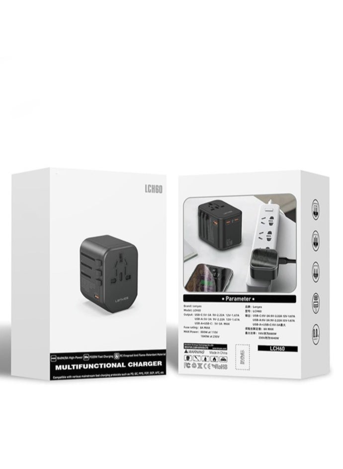 Lenyes - Lenyes Charger LCH60: 20W 2-in-1 Socket Fast Charger with GaN Technology - Image 1