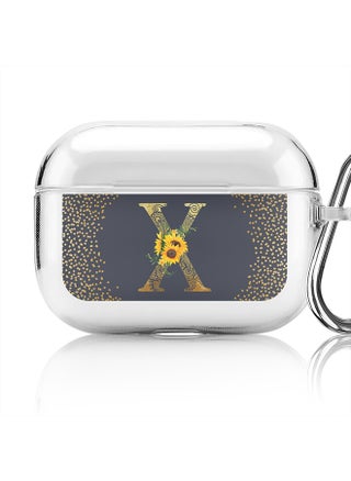Classic Clear printed Case for Apple Airpods Pro Soft TPU Gel Thin Transparent Flexible Cover - Custom Monogram Initial Letter Mandala Floral Pattern Alphabet - X (Grey ) - pzsku/Z8701D6203FE6A9CF63A4Z/45/_/1697116320/c0acc534-02b0-4b03-8a3b-d2d10a380a0c