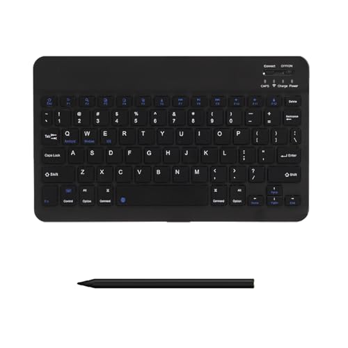 AGM Wireless Keyboard, Bluetooth Keyboard with Capacitive Stylus, Slim and Portable for Tablet PC, Black - Image 1