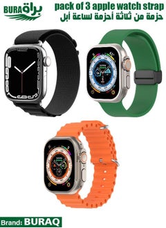 Apple Watch Band Strap For Apple Watch Ultra 2/Ultra 49mm, Series 10 46mm, 9/8/7 45mm, SE2/SE/6/5/4 44mm, 3/2/1 42mm