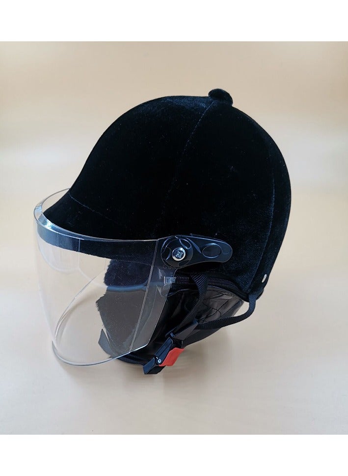 CORSA New Velvet Cloth UV Protective Mirror Riding Outdoor Protective Helmet 