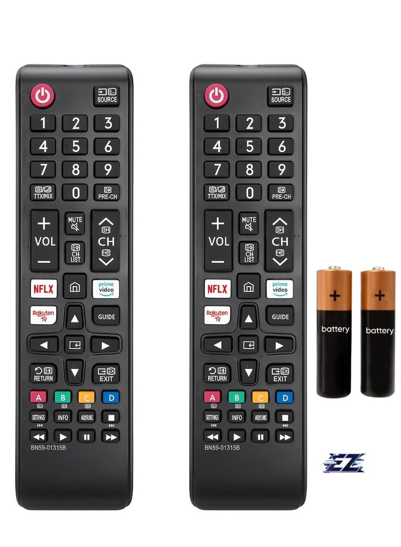ELTRAZONE Samsung Universal Remote Control Compatible with Samsung Smart TV LCD LED QLED UHD FHD HD TV – Replacement Remote Control with Netflix/Prime Video Button - Image 1