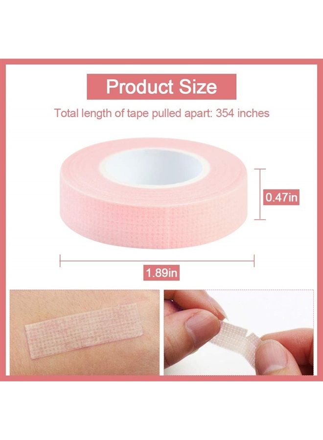 EBANKU 5 Rolls Eyelash Extension, EBANKU Eyelash Tape for Lash Extension Breathable Micropore Fabric Eyelash Extension Tape (0.5 inch x 10 Yards) - Image 2