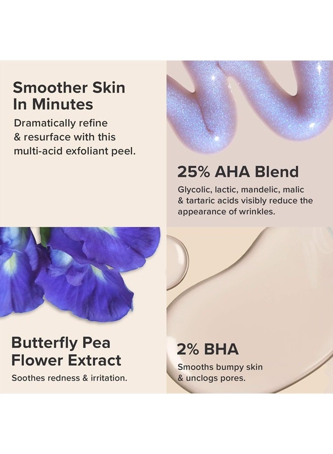 PAULA'S CHOICE Skin Perfecting 25% AHA + 2% BHA Exfoliant, 10 Minute Rinse-Off Peel, Fragrance-Free & Paraben-Free, 1 Oz - Image 3