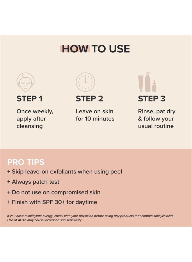 PAULA'S CHOICE Skin Perfecting 25% AHA + 2% BHA Exfoliant, 10 Minute Rinse-Off Peel, Fragrance-Free & Paraben-Free, 1 Oz - Image 5