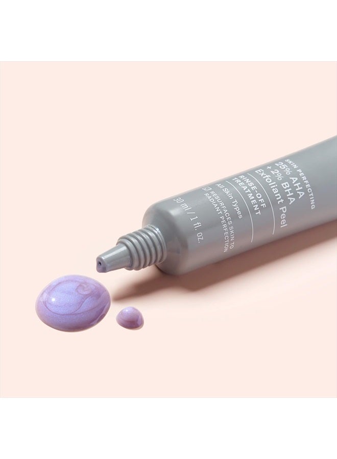 PAULA'S CHOICE Skin Perfecting 25% AHA + 2% BHA Exfoliant, 10 Minute Rinse-Off Peel, Fragrance-Free & Paraben-Free, 1 Oz - Image 2