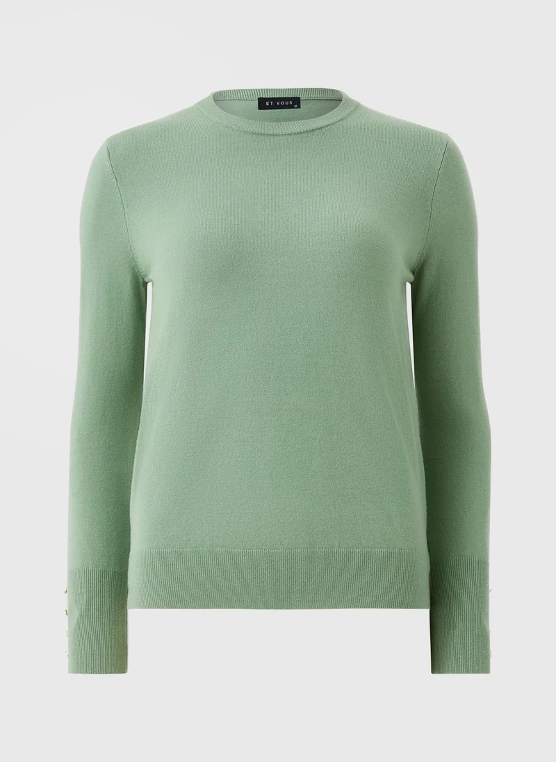 Matalan Et Vous Sage Fine Gauge Jumper