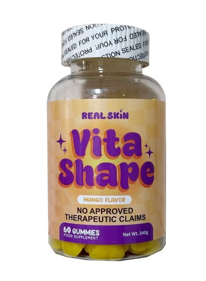 Real Skin Vita Shape Mango Flavor 60 Gummies