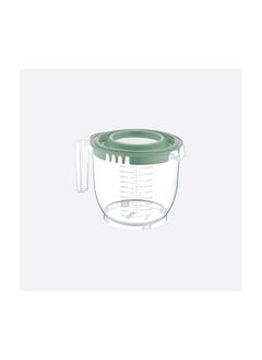 dunya Dunya Graduated Mixing Jug -Mixing Bowl With Cover 2200ml-Green-Turkey Made  - Image 1