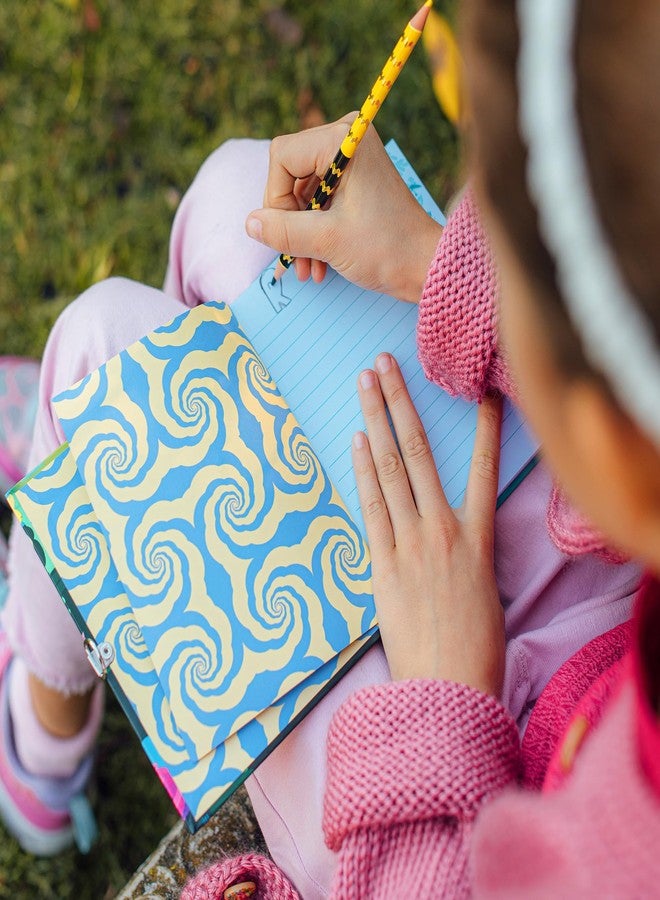 eeBoo: Axolotl Journal - Includes Lock & Keys, 176 Lined Pages, Stetch & Take Notes, 6.25 x 5.5, Foil Cover Salamander-Themed Diary, Kids & Teens - Image 4