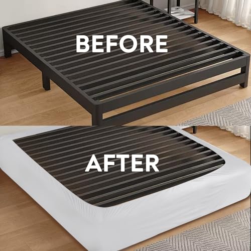 Magik & Kover Box Spring Cover Queen Size - Jersey Knit & Stretchy Wrap Around 4 Sides of The Box Spring, Alternative for Bed Skirt, Ultra Soft, Wrinkle & Fading Resistant, White - Image 5