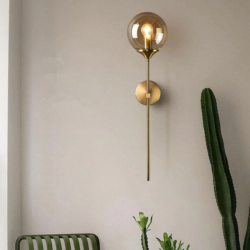 Harold Electricals Richard Wall Light for Living Room Bedroom Hall Lobby Showroom Balcony Home Decoration Amber Glass Bulb Included Pack of 1 - Image 5