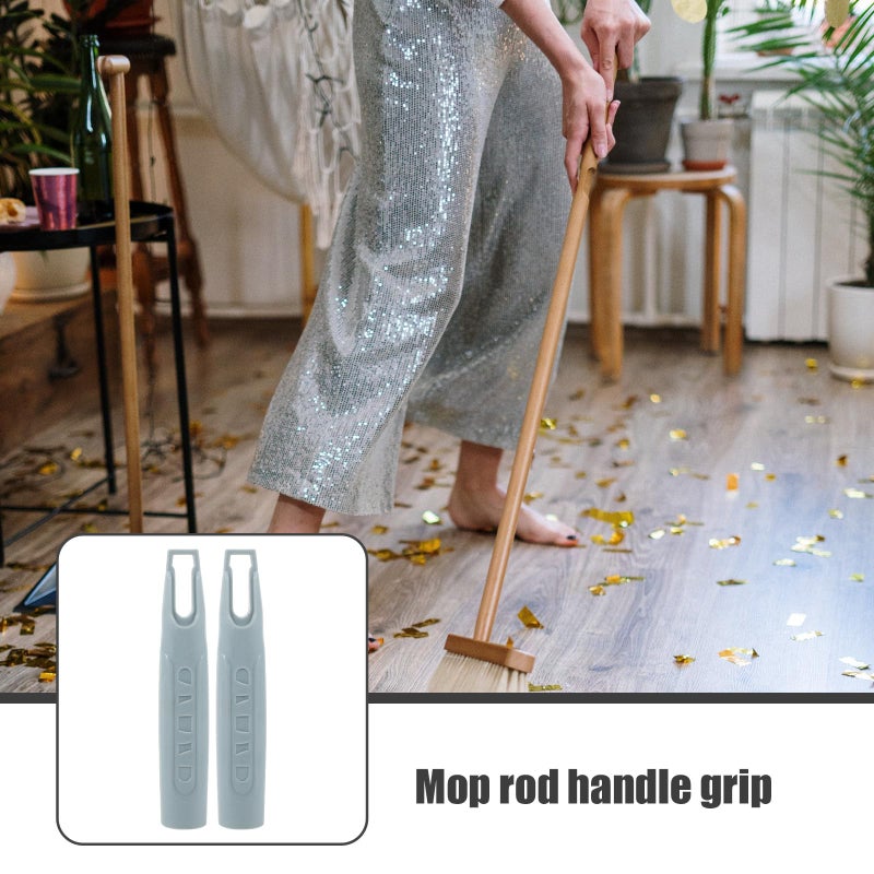 Light Green Broom Handle Grip Replacement 19mm Mop Handle End Caps Floor Cleaning Accessories Set of 2 - Image 4