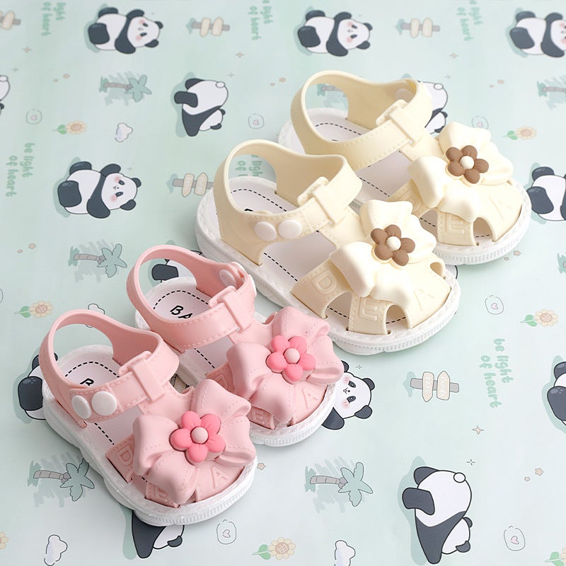 Summer Infant Little Girl Baby Princess Non-Slip Soft Bottom 1-3 Years Old Kidsren'S Sandals Toe-Toe Shoes - Image 4