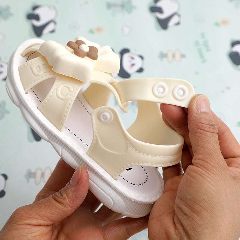 Summer Infant Little Girl Baby Princess Non-Slip Soft Bottom 1-3 Years Old Kidsren'S Sandals Toe-Toe Shoes - Image 3