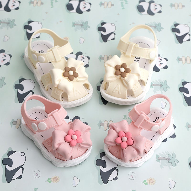 Summer Infant Little Girl Baby Princess Non-Slip Soft Bottom 1-3 Years Old Kidsren'S Sandals Toe-Toe Shoes - Image 5