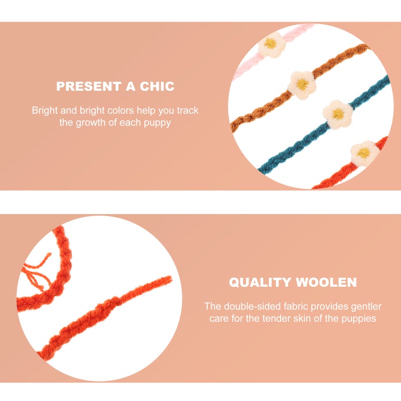 10Pcs Pet Whelping Collars ID Identification Collars for Newborn Puppy Kitten - Image 4