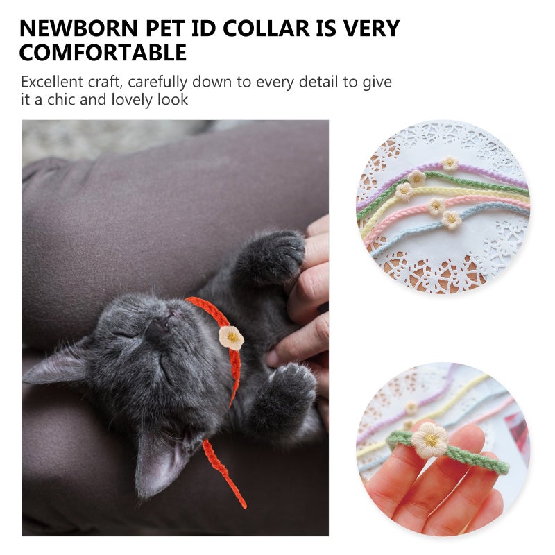 10Pcs Pet Whelping Collars ID Identification Collars for Newborn Puppy Kitten - Image 3